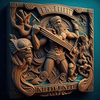 3D model Titan QueAtlantis game (STL)